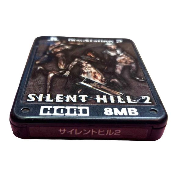 HORI Memory‎ Card PS2 w Rare Official Silent Hill 2 PlayStation 2 Sticker Konami - Picture 2 of 3